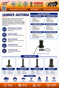 Antenne de brouillage montée sur véhicule, antenne de communication large bande 3G 4G 5G WiFi GPS VHF UHF pour la sécurité mobile - Product Image 1