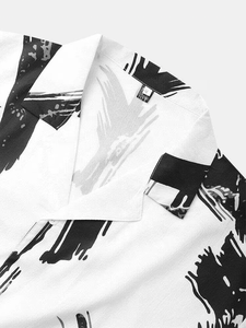 Chemises pour hommes personnalisées à manches courtes en rayonne 100% imprimées par sublimation, style hawaïen décontracté, impression par sublimation personnalisée - Product Image 4