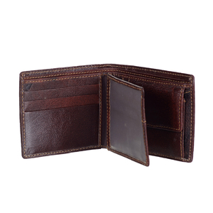 Inexpensive Cheap Stock Man Leather <b>Wallets</b> Short Open RFID Coin Purse Credit Card <b>Holders</b> Ready To Ship Bulk Export Online Sale - Product Image 3
