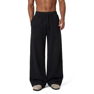 Pantalon de survêtement décontracté pour homme en coton, tissu respirant et absorbant l'humidité, mélange de molleton confortable, tenue quotidienne, vêtements de sport - Product Image 5
