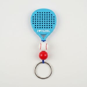 พวงกุญแจรูปไม้เทนนิสยางคุณภาพสูง ทนทาน พิมพ์โลโก้ตามสั่ง ขนาดตามสั่ง - Product Image 1