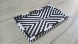 Bandeja Rectangular Hecha a Mano de Resina de 2 Colores, Bandeja de Resina para Servir en Mesa, Bandeja de Resina para Suministro de Alimentos en Hoteles, Bandeja de Resina para Servir Alimentos en Bodas - Product Image 6