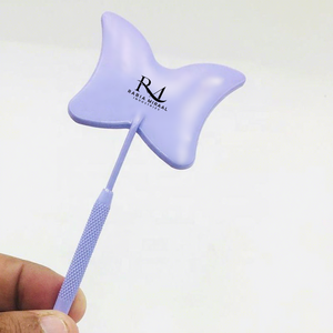 Purple Powder Coated Color Customized Butterfly Shape Stainless Steel Eyelash Extension <b>Mirror</b> - Product Image 3