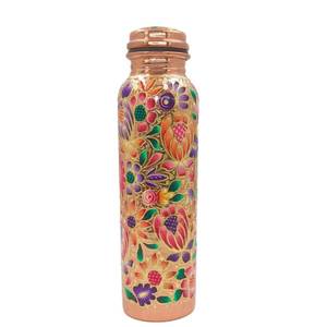 Nouvelle conception de bouteille d'eau en cuivre, design oriental, thermos portable pour les voyages - Product Image 2