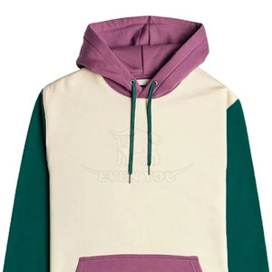 Sudadera con Capucha de Bloques de Color de la Mejor Calidad en Oferta, Ajuste Cómodo con Diseño Atrevido para Uso Diario - Product Image 3