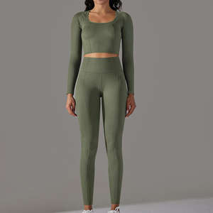 Conjuntos Deportivos Personalizados para Mujer, Ropa Deportiva sin Costuras, Conjuntos de Ropa para Chicas, Conjuntos de Gimnasio y Fitness, Conjuntos de Yoga para Mujer - Product Image 1