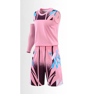 Ensemble d'uniformes de basketball unisexes sur mesure, respirants, antibactériens, grande taille, fabriqués au Pakistan, 100 % polyester élastique - Product Image 1