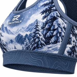 Soutien-gorge de sublimation pour femme, haute performance, séchage rapide, respirant, en Spandex/Nylon, idéal pour le yoga, vente en gros, haute qualité, prix bas, best-seller - Product Image 5