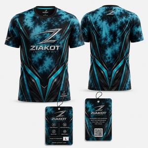 ZIAKOT industry New design Men's Custom Orange Black-White Performance <b>T</b>-<b>Shirt</b> - Product Image 4