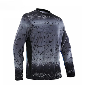 Nouvelle arrivée : chemise de pêche respirante en polyester pour homme, manches longues, résistante aux UV, séchage rapide, avec masque intégré. - Product Image 2