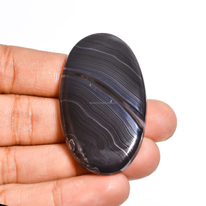 Lote al por mayor de gemas sueltas Psilomelana Cabujón Natural Mixto, varias formas y tamaños, peso mínimo, para joyería, FAIJAN, tercera parte - Product Image 2