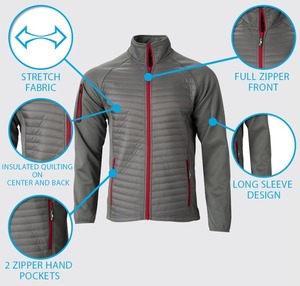 Veste d'hiver matelassée pour homme avec logo personnalisé, livraison rapide, coupe-vent décontracté à capuche avec fermeture éclair pour l'extérieur - Product Image 4