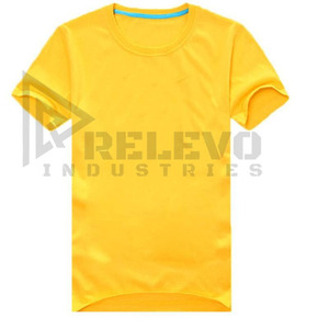 T-shirt à manches courtes pour homme de haute qualité, séchage rapide, couleur unie, col rond, coupe régulière, tricoté en polyester, vêtements décontractés - Product Image 2