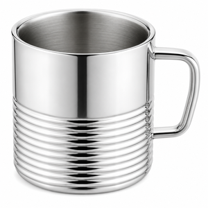 Mug de camping en acier inoxydable à double paroi avec poignée, incassable, pour le voyage en plein air, la randonnée et l'alpinisme, à bas prix - Product Image 5