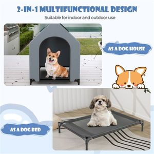 25 \ "X 36 \" casa di animali domestici di lusso con finestre eleganti mobili per animali domestici - Product Image 6