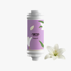 ไส้กรองฝักบัวพลาสติก 2 ขั้นตอน วิตามินซี สีม่วงลาเวนเดอร์ จากเกาหลี สำหรับใช้ในครัวเรือน ป้องกันคลอรีน ดูแลผิว - Product Image 1