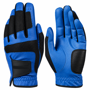Gant de golf en cuir véritable de qualité supérieure, main droite, respirant, unisexe, à enfiler, blanc et noir, gants de sport - Product Image 5