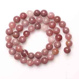 Perles en pierre précieuse d'azurite rose naturelle certifiées IGI pour la fabrication de bijoux, bracelets, colliers, accessoires de charme DIY ZUBEDA GEMS - Product Image 1