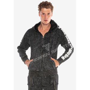 Conjunto de Pantalones Deportivos de Felpa Francesa para Hombre, Talla Grande, 100% Algodón, con Logotipo Personalizado al por Mayor, Estilo Casual, Lavado Ácido, para Invierno - Product Image 1