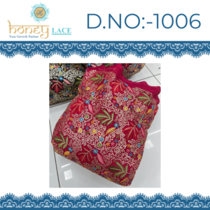 Tissu non tissé tricoté chaîne Premium Fendy pour vêtements de mariage garçons et filles, poids moyen, brodé et imprimé floral/avec perles - Product Image 3