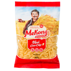 Yellow <b>Long</b> Tube Rice Pasta 400g Gluten Free Pasta <b>Spaghetti</b> Bulk Food Private Label Vietnam Exporter - Product Image 4