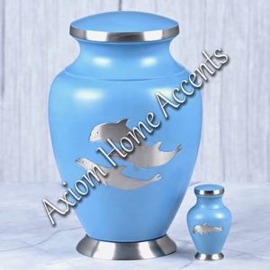 Luxury Brass Cremation Urn With Antique Finished Secure Lid for Ashes Timeless <b>Memorial</b> by Axiom Home Accents - Product Image 5