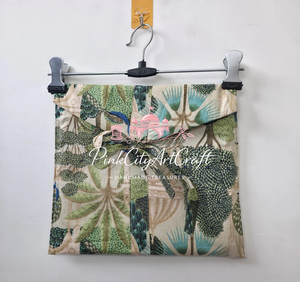 Handmade Pure Cotton Tropical Palm Heritage Palace Print Elegant Luxury Nightwear Set Comfortable Full-Sleeve Quick Dry - Product Image 2