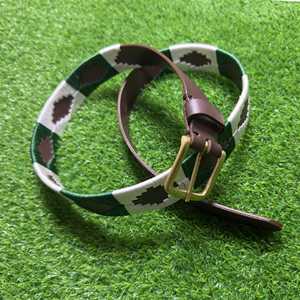Genuine <b>Leather</b> Polo Belt Hand <b>Woven</b> Case <b>Bags</b> Embroidery Craft Genuine <b>Leather</b> Polo Belt Bulk OEM ODM Factory Price LBP-0023 - Product Image 1