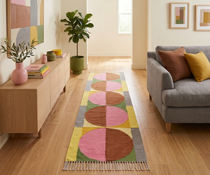 Alfombra Antideslizante de Algodón Indio Hecha a Mano, Estilo Bohemio, Ecológica, para Decoración de Dormitorio y Sala de Estar - Product Image 3