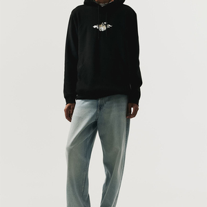 Vente en gros de sweats à capuche unisexes surdimensionnés en tissu polaire de haute qualité, personnalisables avec logo, 100% coton, avec poche - Product Image 4