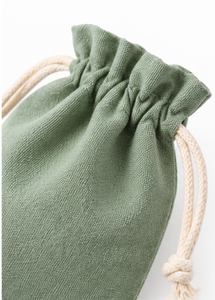 Sac cadeau en coton avec cordon de serrage, logo personnalisé, texture gaufrée, petite pochette anti-poussière pour emballage de bijoux - Product Image 5