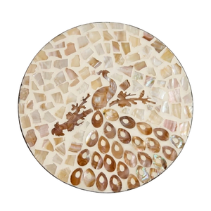 Exquisite Shell Charger Plate Boho <b>Placemat</b> for Luxury Beach Wedding Decor & Formal Dinners Storage - Product Image 1