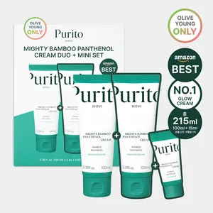 Purito Seoul Mighty Bamboo Panthenol Crème 100ml Lotion pour le visage de bonne qualité Duo Set (+ 15ml) - Product Image 1
