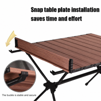 Table pliante de camping et de pique-nique de haute qualité pour l'extérieur, table de pique-nique portable pour le camping