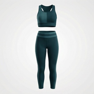 Latest Style <b>Low</b> MOQ Factory Direct Premium High Demanded Female Yoga Set Gym Fitness Activewear Sports Apparel Suit - Product Image 1
