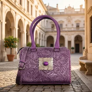 Genuine Leather Shoulder Bag Women <b>Handbag</b> Zipper Purse Portable Daily Travel Bag Luxurious Look - Product Image 1