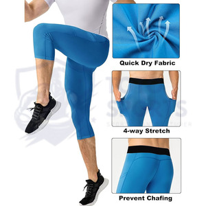 Pantalones de Compresión para Hombre, Transpirables, de Alto Rendimiento, Cómodos, de Alta Calidad, a la Moda, Más Vendidos, al Por Mayor - Product Image 3