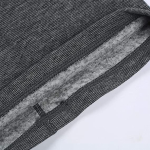 Cache-cou court uni pour homme, écharpe d'hiver chaude, 100 % polyester, style uni teint - Product Image 3