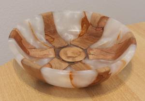 ชามไม้และเรซิ่นคุณภาพพรีเมียม สไตล์อเมริกัน ขัดเงา เป็นมิตรกับสิ่งแวดล้อม เหมาะสำหรับงานแต่งงาน ชามสลัดสำหรับใช้ในบ้าน - Product Image 3