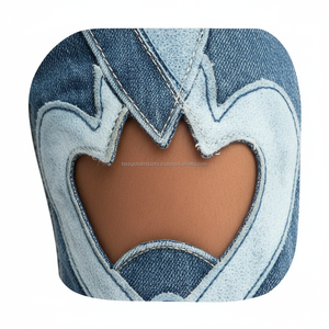 Jeans Casuales Transpirables y Ecológicos Estilo Y2K, con Parches de Corazón, Cintura Alta, para Hombre y Mujer, Coloridos, Verano, OEM - Product Image 3