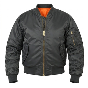 Bomber <b>Jacket</b> Greek Wear Sorority Products Full Zip Ribbed Waistband Lightweight Flight <b>Jacket</b> - Product Image 1
