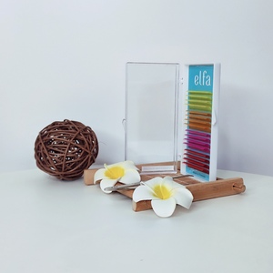 ELFA 2025 OEM Emballage personnalisé fait à la main individuel Corée fibre PBT naturel doux naturel longues extensions de faux cils maquillage - Product Image 3