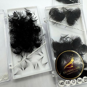 ขนตาปลอมแบบพัดสำเร็จรูปคุณภาพสูง ใยสังเคราะห์ รุ่น D/DD/C/CC/M/L Curl Mega Volume Pointy Base จัดส่งรวดเร็ว - Product Image 3