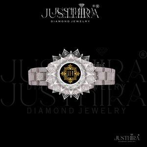 Montre de luxe entièrement sertie de diamants, chiffres arabes, style hip-hop pour hommes et unisexe, en acier inoxydable, style rappeur. - Product Image 4