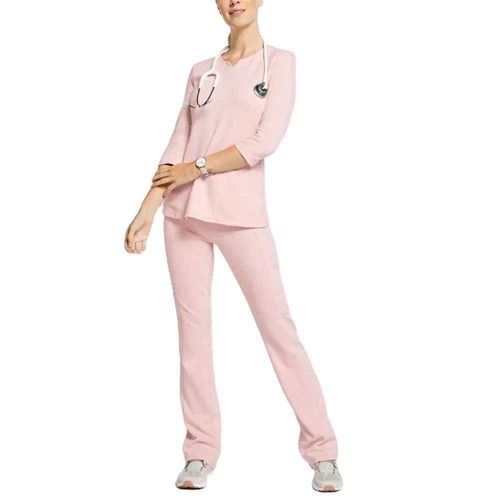 Uniforme médical pour infirmier, combinaison de gommage, Polyester/rayonne/Spandex, modèles à la mode, nouveau Style, uniforme d'infirmière