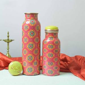 Flor pequeña azul sobre base rosa para llevar a la oficina o de viaje. Compre directamente de proveedor indio a precio de fábrica. - Product Image 4
