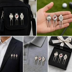 Herramienta de Reparación de Divots de Golf Personalizada con Marcador de Bola Magnético, Accesorio de Golf de Metal Premium |   Proveedor Mayorista OEM India Mercado Global 2026 - Product Image 4