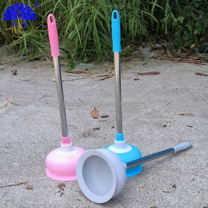 Milieuvriendelijke Toiletzuiger Met Lange Steel En Rubberen Zuignap Voor Het Reinigen Van Huishoudelijke Badkamerpijpen - Product Image 6