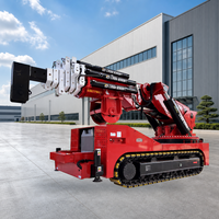 Grue sur chenilles hydraulique télécommandée 65T avec moteur et boîte de vitesses pour zones montagneuses et chantiers difficiles LDZ2600ZB6+1