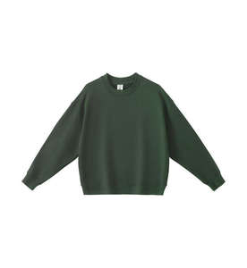 420g Autumn Casual Large Looped Round Neck Sweatshirt with <b>Long</b> <b>Sleeves</b> for Couples Solid Color Neck <b>Top</b> - Product Image 4